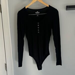 Hollister Long Sleeve Ribbed Bodysuit